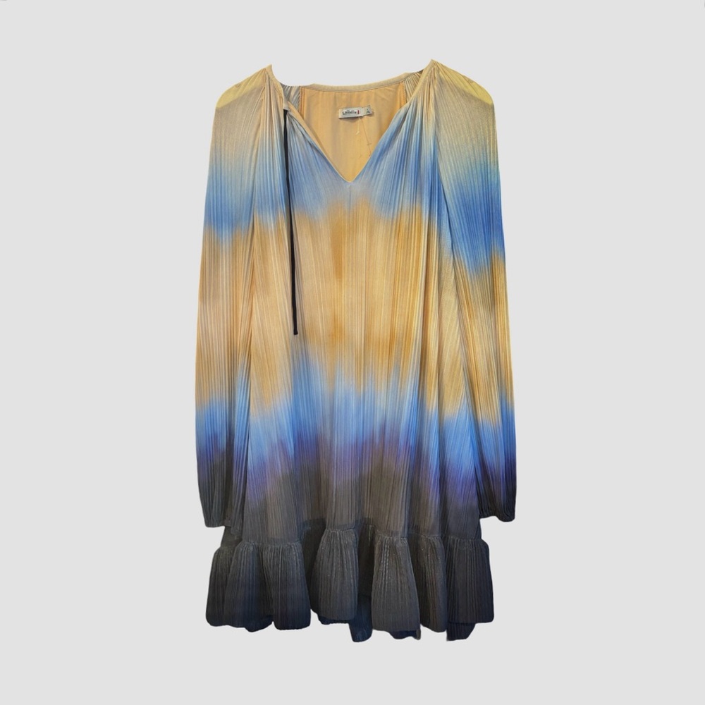 JONATHAN SIMKHAI Multicolor silk  Pleated Dress SZS $279